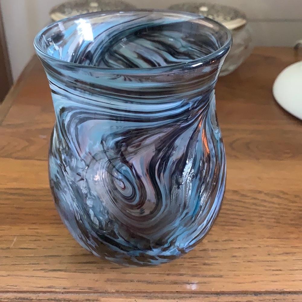 Hand made glass jar